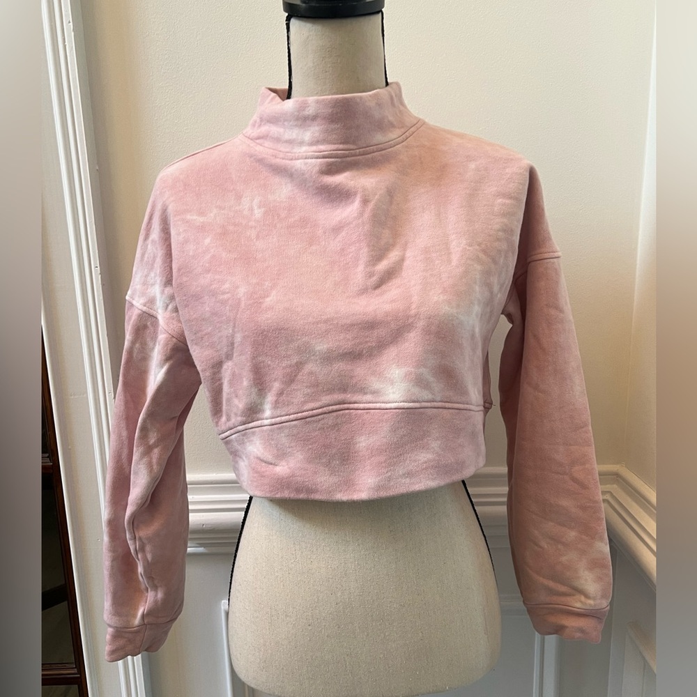 Popflex tie dye pullover crop top